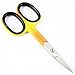 SUPER SHARP 3.5" Professional Finger Toe Nail Scissors Stainless Steel Manicure CURVED/STRAIGHT Scissors (Orange)