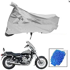 Riderscart All Season (Weather) Waterproof Bike Cover for Bajaj Avenger 220 Cruise Indoor Outdoor Protection Combo with Storage Bag and Microfiber Glove