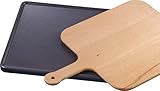 Ideal für das Backen Neff Z1913X0 Backstein Brot Pizza Keramik Holzschieber Pyrolysefest Zubehör Maße: 360 x 375 mm