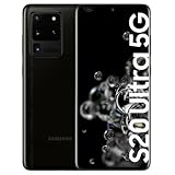 Samsung Galaxy S20 Ultra 5G, 256GB, Cosmic Schwarz (Generalüberholt), Werkseitig Original (Südkorea), ausschließlich für den 