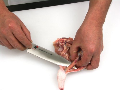 Miyabi 7000D Chutoh Fleischmesser (160 mm Klingen, CMV60 Stahl, Damast-Design, 65 Lagen, traditioneller D-Griff, Micarta + Edelstahl) - 5