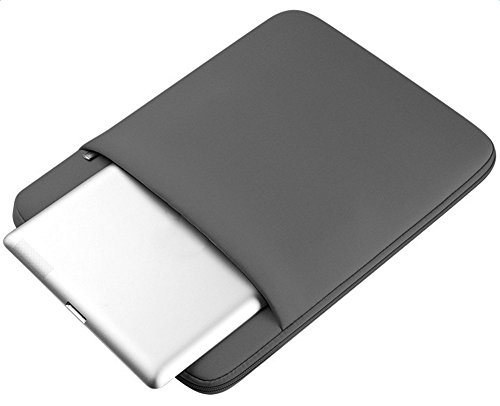 Hosaire Laptop Tasche Mode Computer Carrying Bag Tasche für Laptop/Tablet/Notebook/Ultrabook mit Bildschirmdiagonale 15 Zoll,Grau - 3