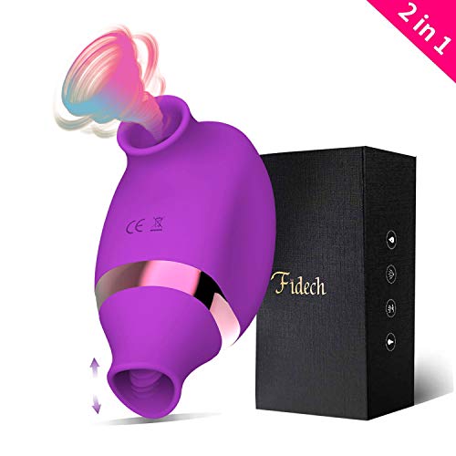 Succiónạdor de Clítóris, Vibrạdórés Puntó G para Mujer Vibrạdór Clítóris con 7 Modos de Vibración/Juguétés Séxuạlés