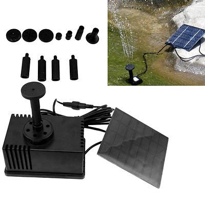 Preisvergleich Produktbild Roilois 1.2W Solar Garten Teichpumpe Teich Pumpe Springbrunnen Wasserspiel Solarwasserpumpe