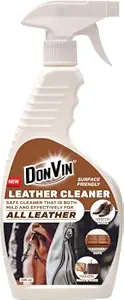 DONVIN Leather Cleaner 500ml | The Best Leather Cleaner for Vinyl and Leather Apparel, Furniture, Auto Interior, Shoes and Accessories. Does Not Require Dilution. Ready to Use Spray Formulation