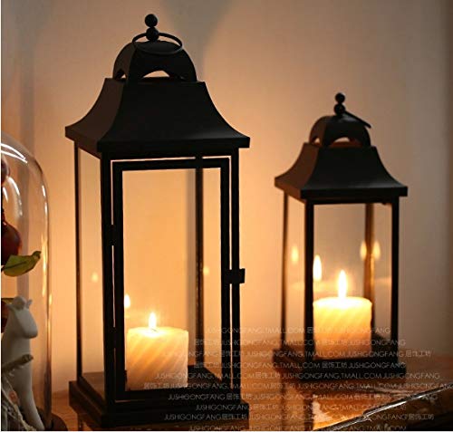 Honor JD European wrought iron wind light Horse light large Iron candlestick Candle holder Wedding candlestick Road decoration