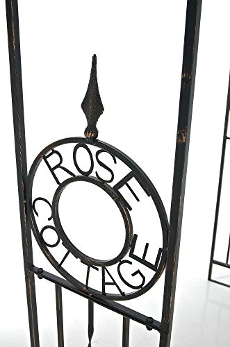 CLP Metall-Rosenbogen COTTAGE, Eisen pulverbeschichtet, Höhe 240 cm, Breite 137 cm, Tiefe 36 cm bronze - 5