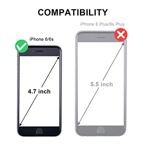 OCASE iPhone 6 Case iPhone 6S Case [Screen Protector Included] Wallet Leather Case For Apple iPhone 6/6S Devices - Blue
