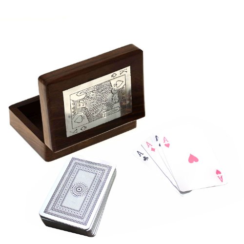 Preisvergleich Produktbild Weihnachtsgeschenke Handgefertigte Holzkiste Halter 1 Deck Spielkarten