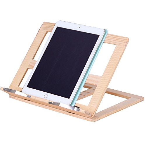 fancyus Holz verstellbar Book Ständer Kochbuch Halter Lesung Schreibtisch - 2