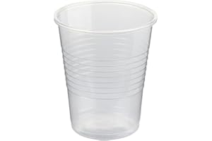 ALMERICORP Vaso Transparente de Polipropileno (PP) 200ml - 3000 uds - Reutilizables - Ecológicos - Resistentes - Ideal para Fiestas, Oficinas, Catering