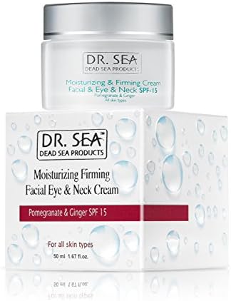 Dr Sea 50 ml Moisturizing Firming Facial Eye &amp; Neck Facial Cream ✔ Pomegranate &amp; Ginger SPF 15