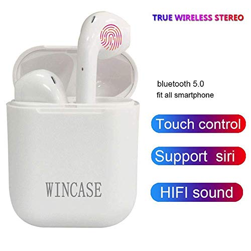 WINCASE Auriculares Bluetooth inalámbricos Deportes Auriculares In-Ear Auriculares con micrófono con cancelación de Ruido, Compatible con Smartphone
