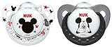 NUK Disney Mickey Silikon-Schnuller, kiefergerechte Form, noch zahnfreundlicher, 2 Stück