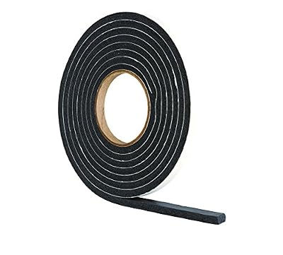 STORMGUARD Bande de joint très épaisse en mousse caoutchouc anti-courant d'air pour interstices entre 4 à 7mm - Noire 3,5m