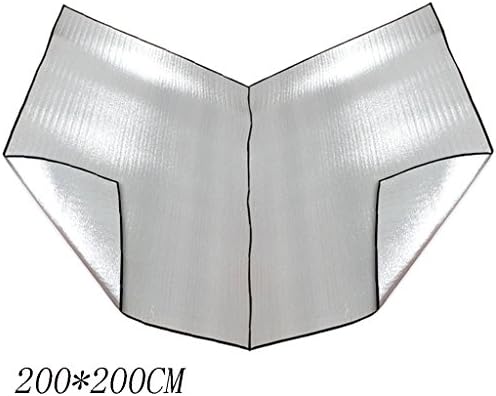 HWF Picnic Blankets Aluminum Film Moisture-proof Pad Outdoor Tent Large Picnic Mats 200 × 200CM ( Color : Silver , Size : 200*200CM )