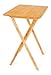 Price comparison product image BirdRock Home Bamboo Foldable TV Dinner Table | TV Tray on Stand Easy | Storage | Fully Assembled | Lightweight