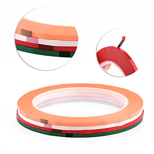 WXJ13 3 mm x 66 m Selbstklebendes Markierungsband Artist Tape für Whiteboards, 6 Farben, 6 Rollen - 3