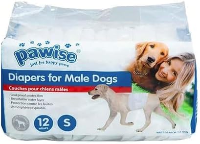 Pawise Dişi Köpek Alt Bağlama Bezi S Boy 12 Adet