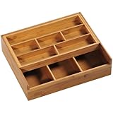 Kesper 70720 Aufbewahrungsbox, aus Bambus, Ma&szlig;e - 37 x 31.5 x 9.5 cm