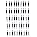 Tonsee® 50pcs Disposable Double Ended Sponge Brush EyeShadow Applicator Tools Black
