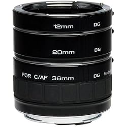 Kenko DG Auto Extension Set - Adaptador para Objetivos de cámaras Nikon-AF, Negro