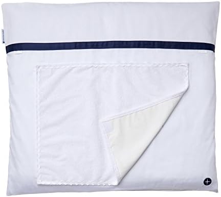 Nordic Coast Premium Changing Mat, 80 x 70 cm, White/Dark Blue