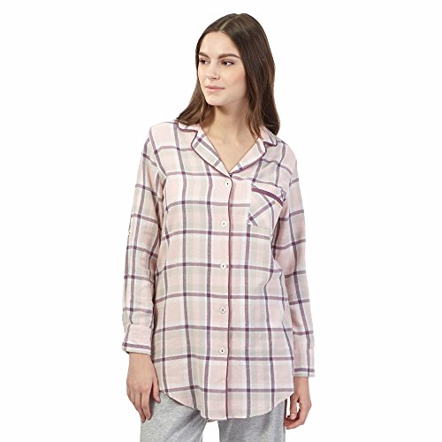 Rjr.John Rocha Womens Pink Checked Pyjama Shirt 16