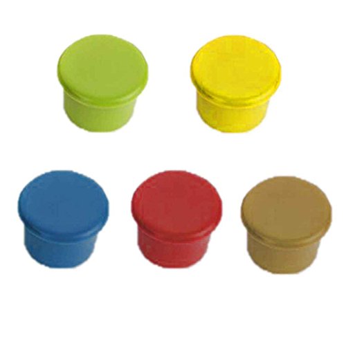 fgyhty Lote de 5 Colores Surtidos de Silicona Reutilizable Vino Tapones de Botellas/Cubierta sellador Cerveza