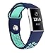 Produktbild Cooljun Für Fitbit Charge 3 Armband, Uhrenarmband Weiches Silikon Sports Ersetzerband Fitness Verstellbares Wrist Band Sport Strap (Handgelenkumfang: Ca.145mm - 210mm, Mintgrün)