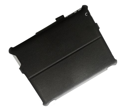 Adento iPad 4 Hülle & iPad 3 Hülle in Schwarz – Smart Cover mit verstellbarem Aufsteller, Handschlaufe & Stylus-Halterung - 3