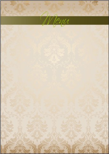 Sigel DP273 Motiv-Papier "Menu", Briefpapier 90 g DIN A4, 50 Blatt