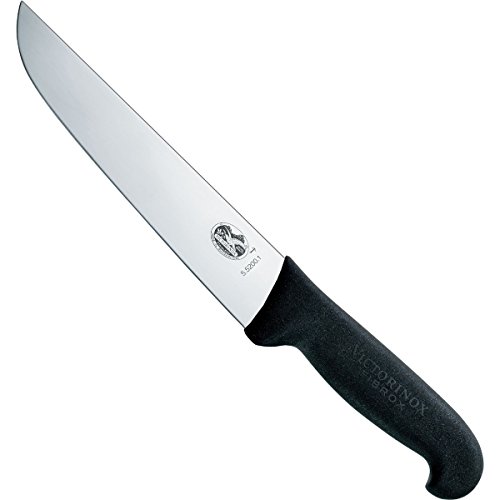 Victorinox Küchenmesser Schlachtmesser Fibrox schwarz Länge: 20 cm, 5.5203.20