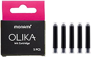 Olika Fountain Pen Refills 5EA Calligraphy Pen Refill Cartridge (Red Violet)