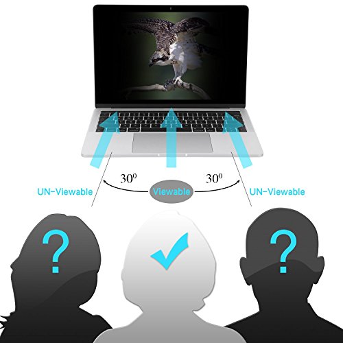 MOSISO Privacy Filter Film Bildschirm für neueste Macbook Pro 13 Zoll mit / ohne Touch Bar (A1706 / A1708, Okt 2016) - 3