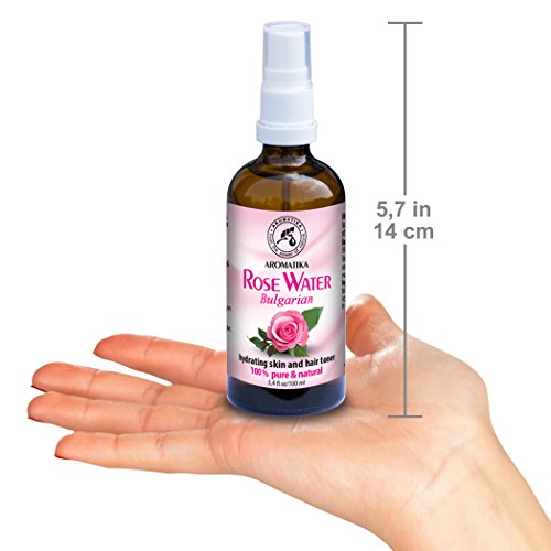 Rosenwasser 100 % reines und naturreines 100ml, natural Rosewater Bulgarisches, Rose Damaszener Hydrolat, best toner Spray für Haut, Haare, Gesicht, Gesichtswasser zu alle hauttypen, gut fur Körperpflege, Beauty, Wellness, Kosmetik, wirkung feuchtigkeitspflege für Tagespflege, ohne Alkohol oder sonstige künstliche Stoffe (100ml) - 7