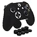 Produktbild YoRHa Studded Silikon Hülle Abdeckungs Haut Kasten für Microsoft Xbox One S Controller x 1 (schwarz) Mit Pro aufsätze thumb grips x 8