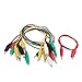 Produktbild sourcingmap® 5Paar Doppelseitig Messleitung Alligator Klemme Kabel 50cm lange gemischte Farbe