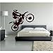 Produktbild Qqasd Motocross Vinyl Wandtattoo Motorrad Moto Wandkunst Home Decals Für Wohnzimmer Schlafzimmer Dekoration Dirt Bike Sport 51x61 cm