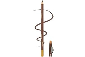 JENNGAOO Crayon Barber Homme, Crayon de Précision pour Contour Coiffure, Barbe et Rasage, Résistant à l'Eau avec TailleCrayon Intégré, Marron Clair