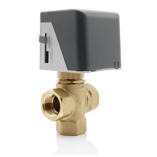 SPEED 2/3Wege 3/4-1Zoll Ventil Hysteresemotor Zonenventil Solar Umschaltventil Synchronmotor,Federrückstellung(3 Wege 3/4 Zoll DN20)