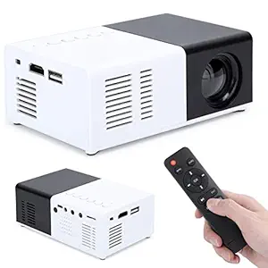 Movie Projector, Video Projector Mini Projector Front/Back/Ceiling Projection Portable 1800Lx LED for Games for(European regulations)