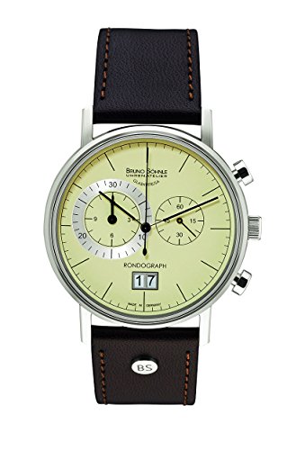 Bruno Söhnle Herren Analog Quarz Uhr mit Leder Armband 17-13135-141