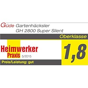Güde 94375 GH 2800 Super Silent Gartenhäcksler (2800W ...