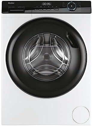 Haier, I-Pro Serie 3, HW80-B14939-IT, Lavatrice a carica frontale, 8 KG, Classe A, 1400 giri, 67dB, Vapore, 14 programmi, Partenza ritardata, Bianco, AxLxP 85x59,5x62 cm