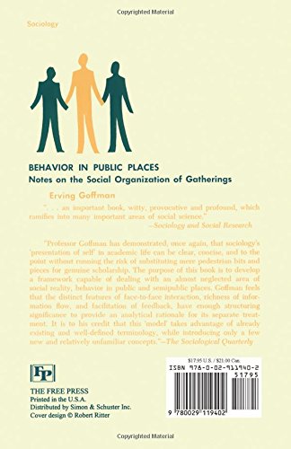 Book's Cover of Behavior in Public Places