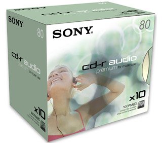 Sony Audio CD Rohlinge 80 min 10er Box