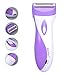 WINLINK Electric Cordless Rechargeable Lady Body Shaver Women's Leg Hair Bikini Line Trimmer Smooth Skin Razor Armpit Hair Remover Groomer--Purple