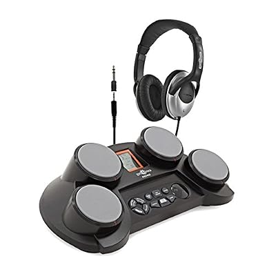 Gear4Music Pads de batterie digitale DD40 + Casque HP-170 par Gear4music