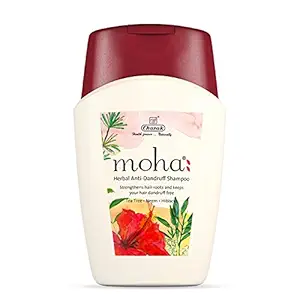 moha: Anti-Dandruff Shampoo For Men & Women With Perfect Blend Of Hibiscus & Tea Tree Oil | Hair Shampoo For flakes | For All Types (100 ML)